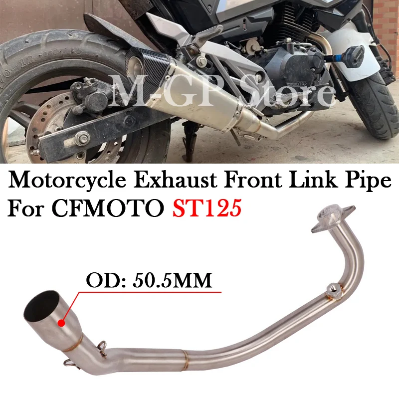 

Выхлопная система для мотоцикла CFMOTO ST125 ST 125, глушитель из нержавеющей стали, 51 мм