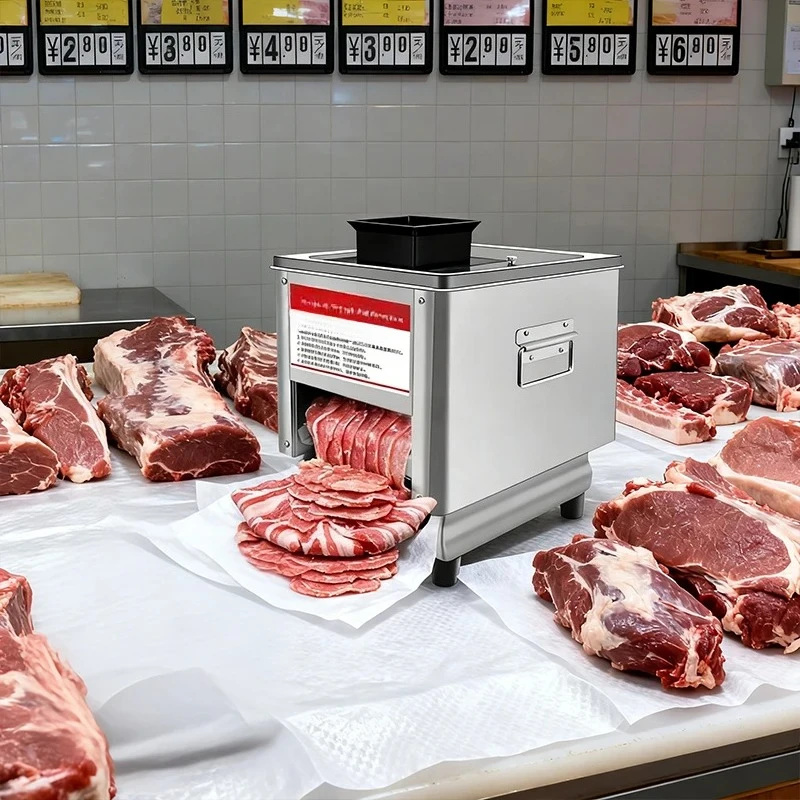 Customizable Commercial Meat Cutter Kitchen Electric Meat Mincer Automatic Meat Grinder Fish Vegetable Cut Slicer Dicer Shredder