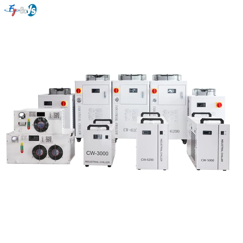 CW Series Industrial Water Chiller, CW-3000/CW-5000/CW-5200/CW-6000 Laser Chiller for CO2 Laser Engraving Cutting