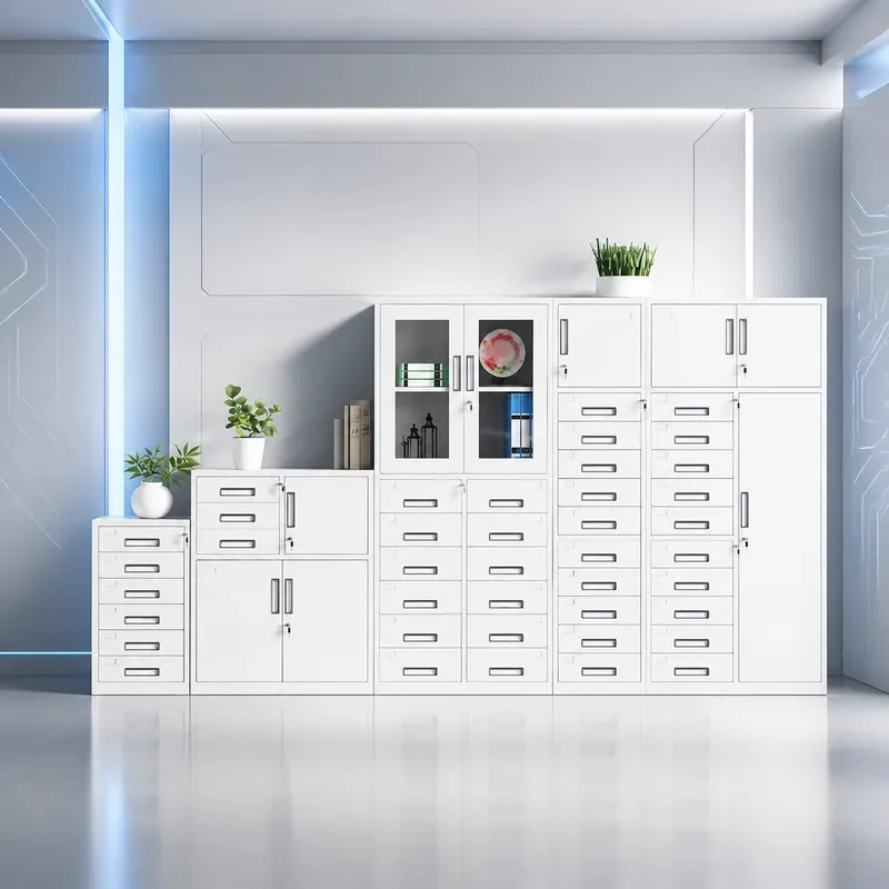 Office Small Metal Filing Cabinet with Lock Multi Drawer Storage Locker Under Desk Data Organizer Low Iron Cupboard for