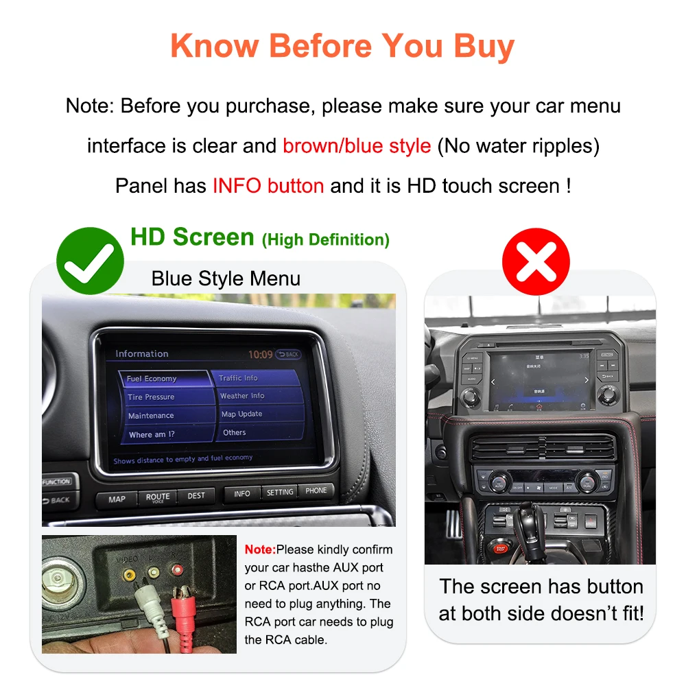 Bonroad Wireless Carplay Android Auto Modulbox für HD-Bildschirm Nissan GT-R Pathfinder Quest 370Z Patrol Mirror Link Interface – Detail 3