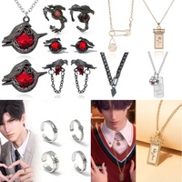 Multi Games Love and Deep Space Sylus Decorative Raven Necklace Badge Steel Pendant Necklace for Women, Men Accessories Gifts