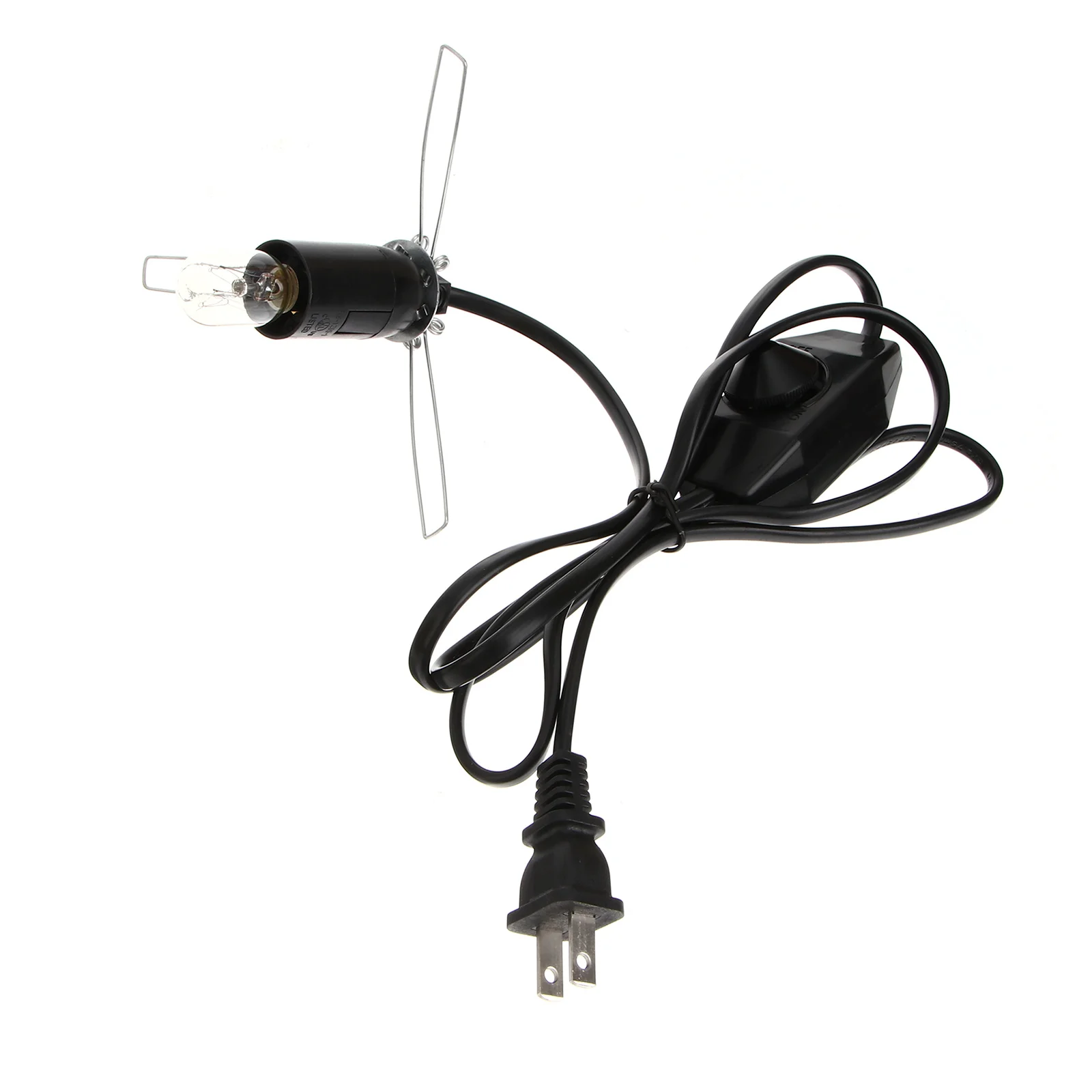 1pcs Rock Lamp Adapter Cord With Dimmer Switch For Salt Crystal Night Light Replacement Us Plug Butterfly Clip Design