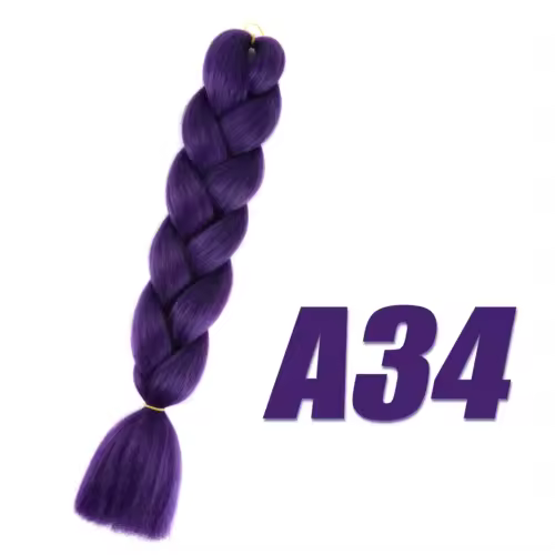 Synthetic Kanekalon Crochet Hair Braiding Hair Pre Stretched Curly Jumbo Braids Extensions Hair Accessories For Girls Braids - Image 41