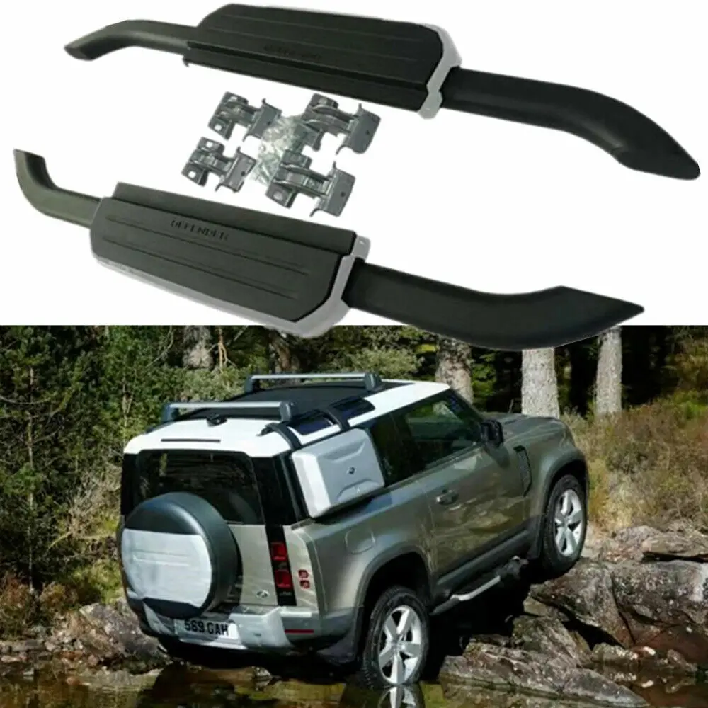 

Fits for Land Rover Defender 90 L663 2020-2024 Side Step Running Board Nerf Bar