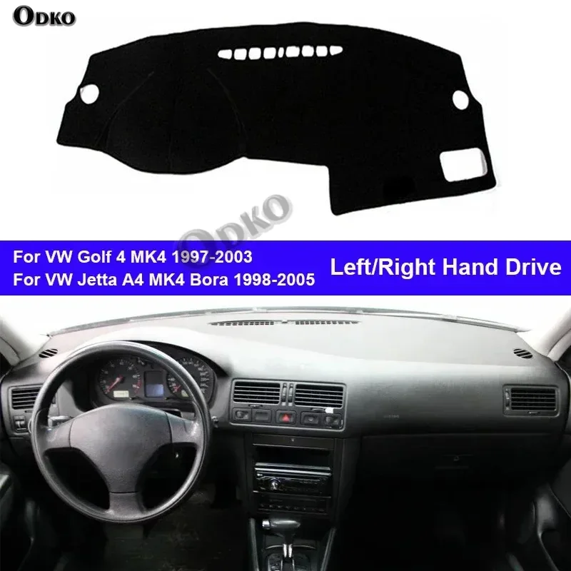 Car Dashboard Cover Dash Mat Carpet Cape For VW Jetta A4 MK4 Bora 1998 - 2005 Golf 4 MK4 1997 - 2003 2004 2002 2001 2000 1999