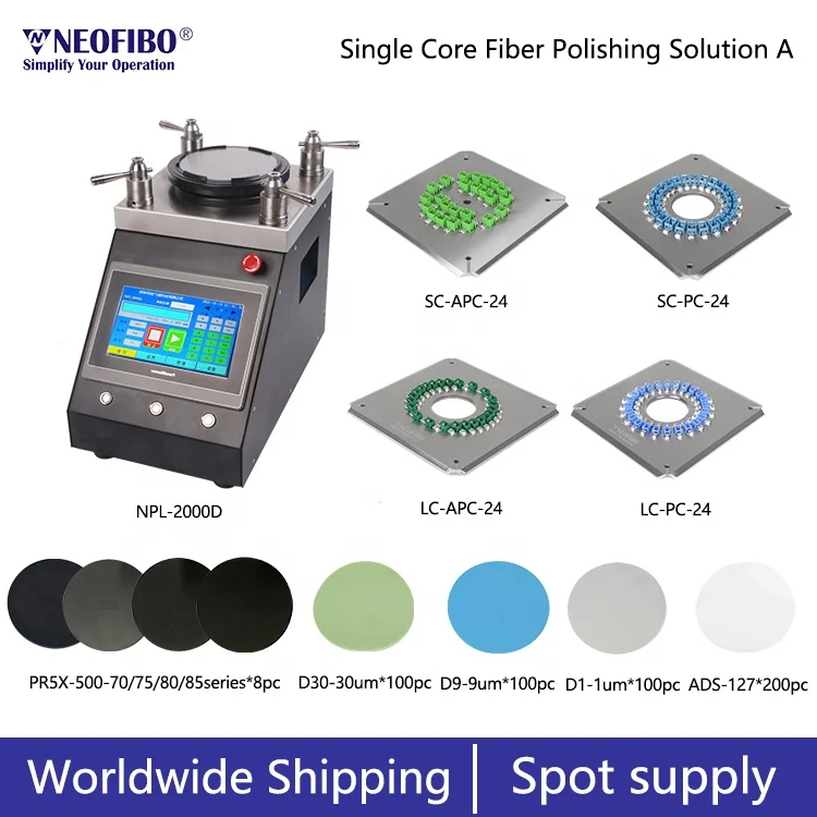 Fiber Array Grinder Cable Making Machine Glass Connector Cable Core Fiber Optic Foursquare Pressure Polishing Machine