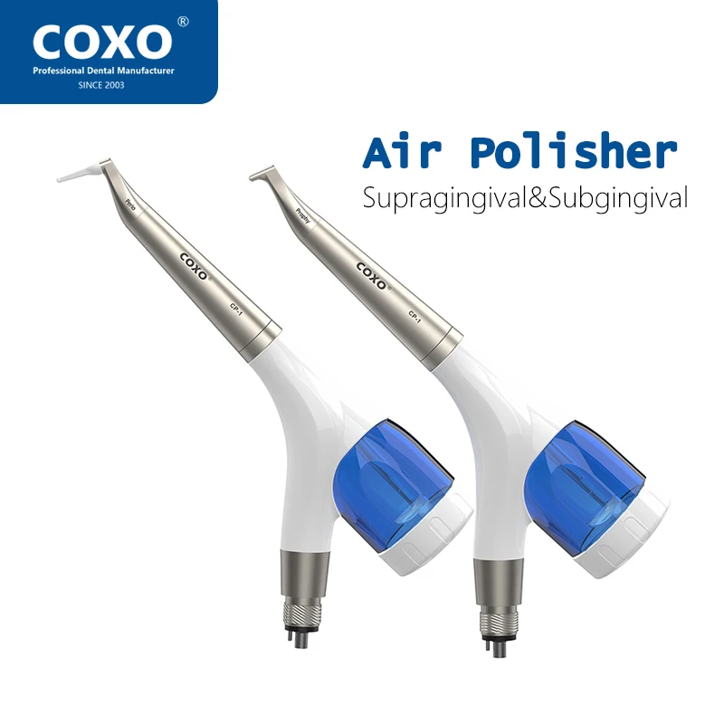 

COXO CP-1 Dental Air Polisher Supragingival Subgingival 2in1 Teeth Sandblasting Whitening Air Prophy Dentistry Polishing Tool