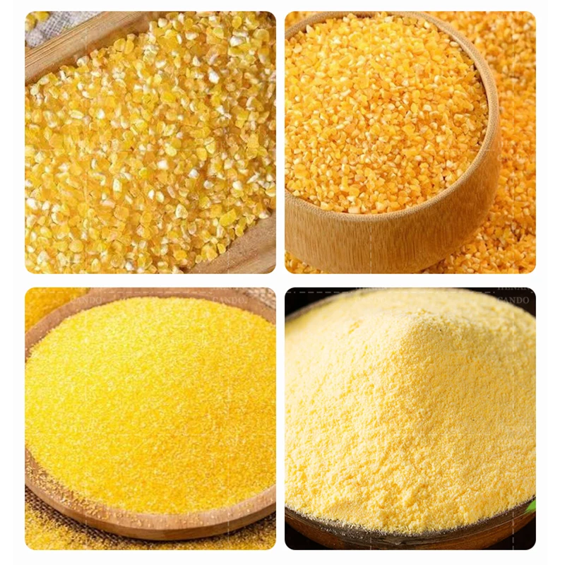 Flour Make Maize Machine Wheat Rice Groats Making Machine Corn Flour Milling Machine