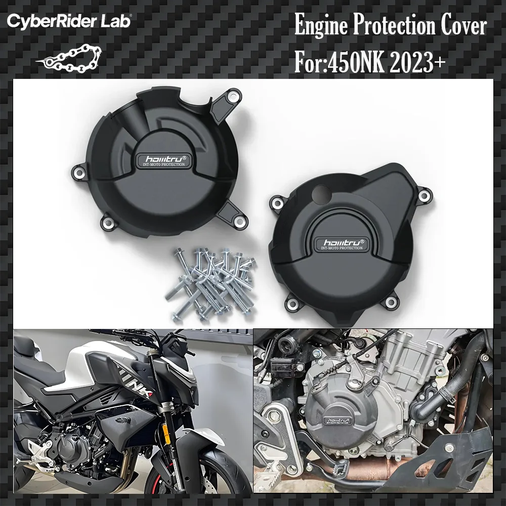 

For CFMOTO 450SS/SR/NK 2022-2024 CNC Engine Guards - Steel Protection Tool-Free Rider Gift Back to School​