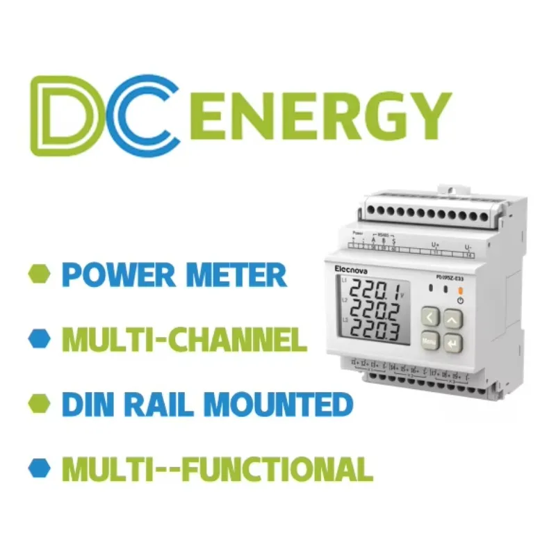 Solar Plant Power Distribution Box Multi Channel DC Energy Meter