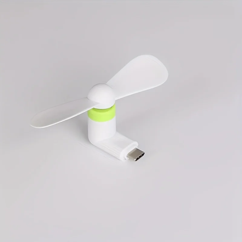 USB mini fan, portable cooling fan for mobile phones, suitable for iPhone and Android phones with Type-C interface, travel pocke