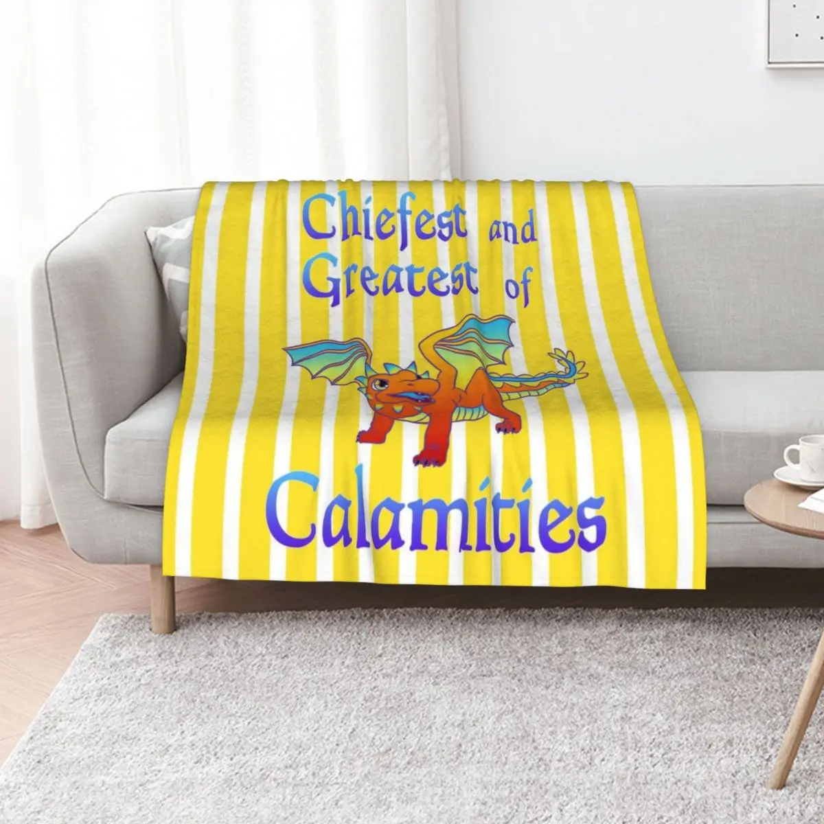 Big Little Calamity Throw Blanket Tourist Moving Blankets Sofas Of Decoration Multi-Purpose wednesday Loose Blankets
