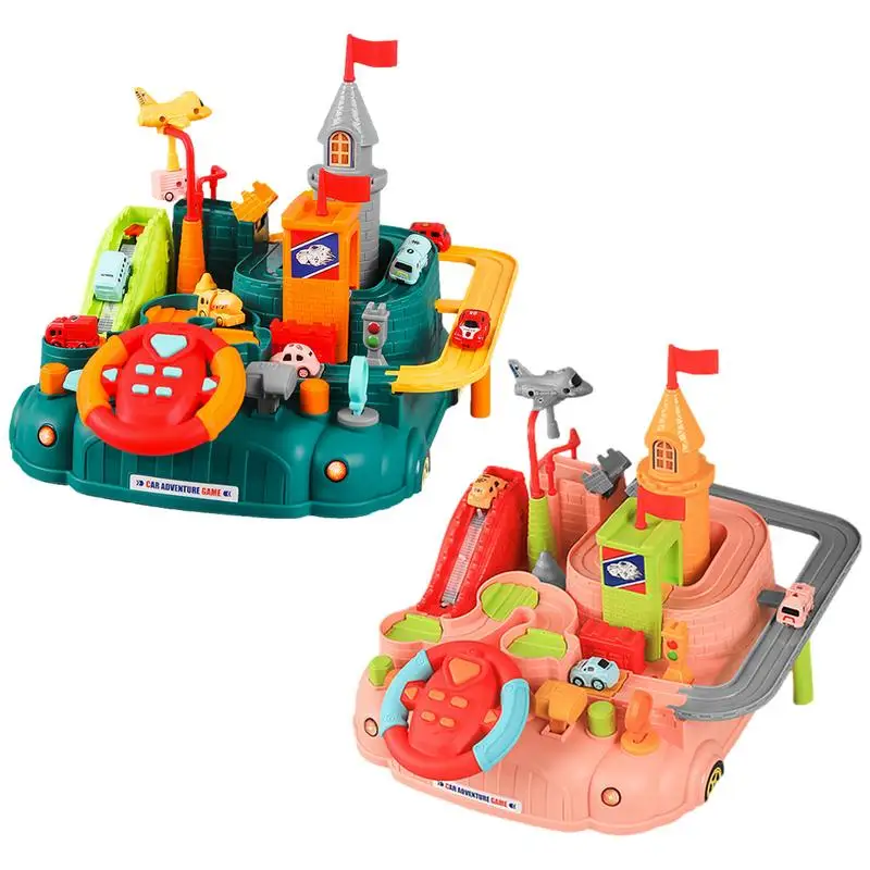 

Simulate Kids Steering Wheel Track Play Toy Rail Car Toys Copilot Stroller Driving And Track Play Educational Toys Accessories