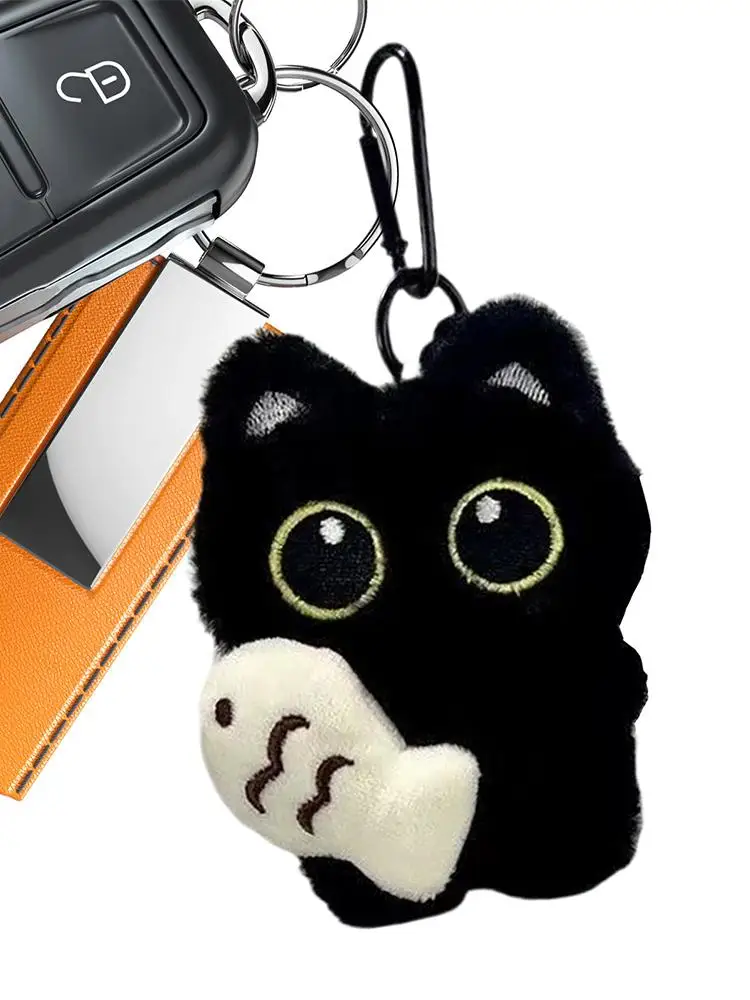 猫のぬいぐるみキーホルダー ソフトバッグチャームペンダント 鍵、財布、トートバッグ、車用 ハロウィン クリスマス 誕生日 バレンタインギフト
