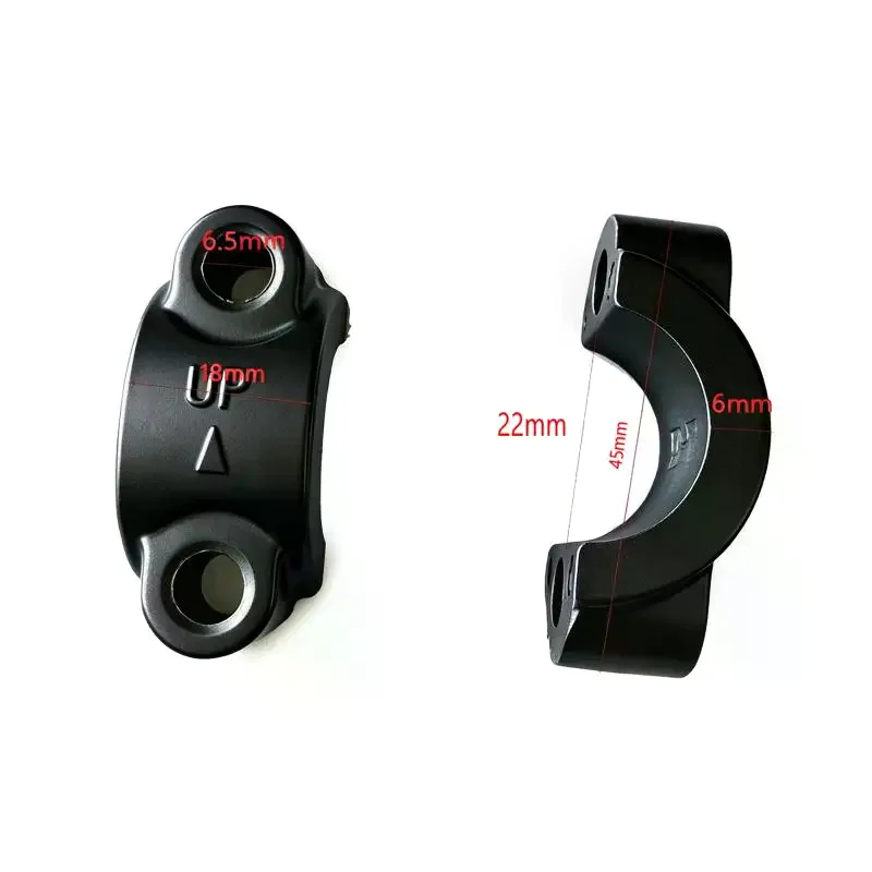 2Pcs M8/M10 Universal Lever Mirror Holder Non-slip Brake Clutch Master Cylinder Clamp for Off-road Motorcycle Riding