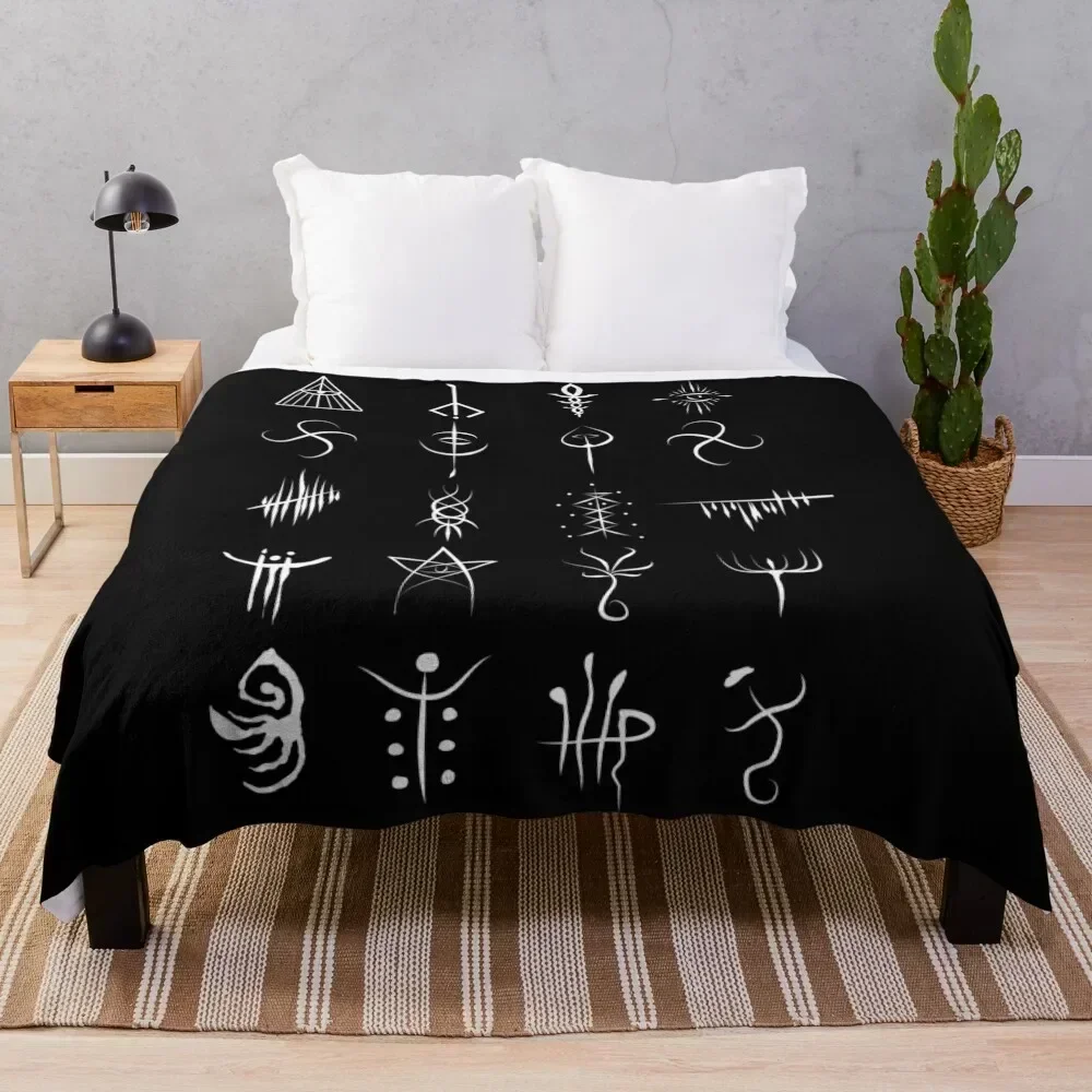 

Bloodborne caryll runes Throw Blanket for winter Travel Luxury Soft Big Blankets