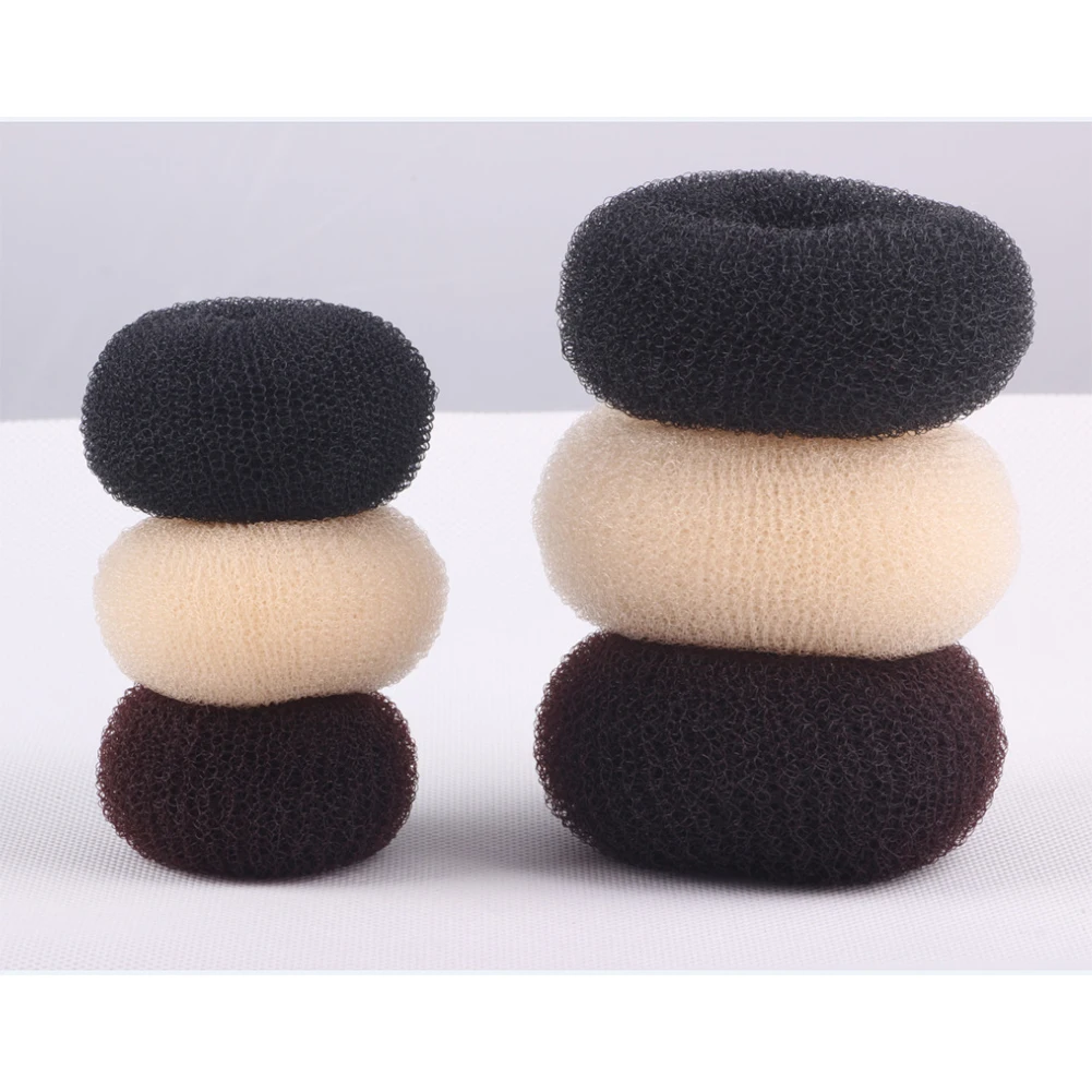 Hair Donuts Hair Styling Tool Women Girls Sponge Bract Head Meatball Hair Bun Ring Donut Maker Wholesale