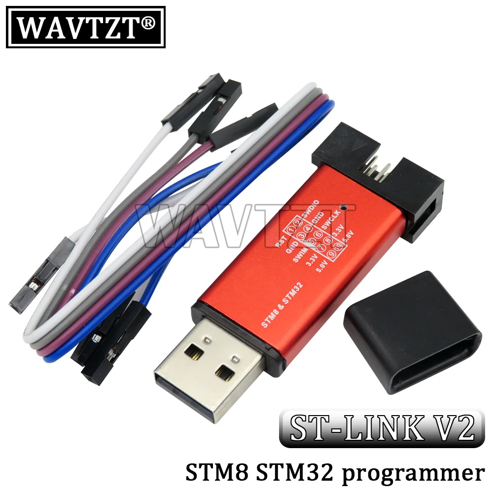 WAVTZT-Carte de Développement Système Minimum, STM32F103C8T6 ARM STM32, Tech + ST-Link V2, Mini STM8, Simulateur, Programmeur de Téléchargement