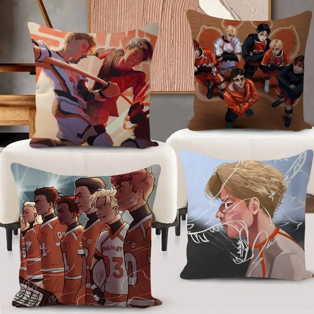 The F-F-Foxhole Court Cushion Cover Soft Decorative Square Cushion Covers 45x45cm Pillowcases For Sofa Couch Bedroom