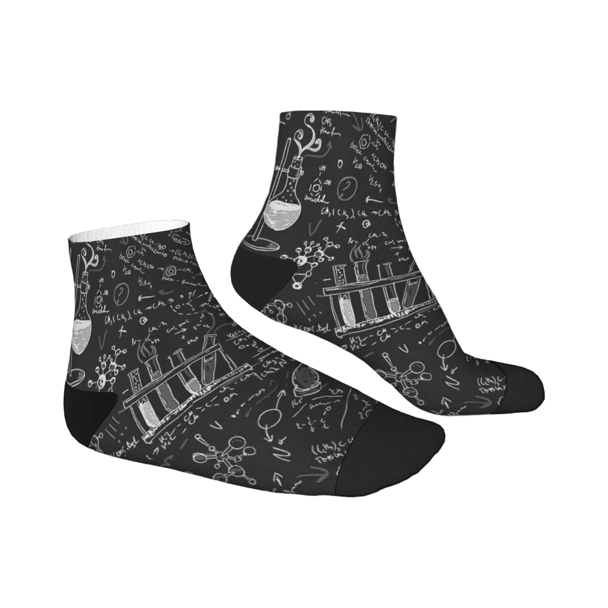 化学科学の知識ノベルティ面白いクルーソックスユニセックスソフトコンフォートカジュアルソックスストリートヒップホップハッピーソックスホリデーギフト