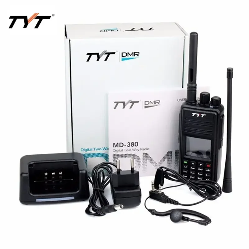 TYT MD-UV380 DUAL BAND DMR TRANSCEIVER Digital Radio MD-380 Intercom UV380 walkie talkie Wireless portable