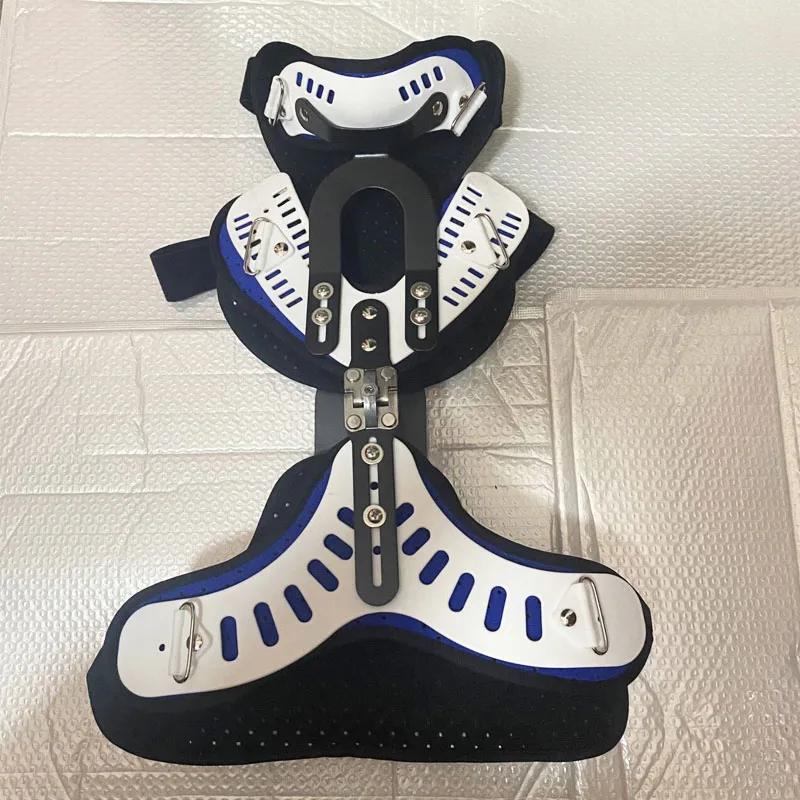 

1Set Adjustable Cervical Thoracic Orthosis Support Brace-Medical Head Neck Chest Fixed Brace Traction- Posture Corrector Support
