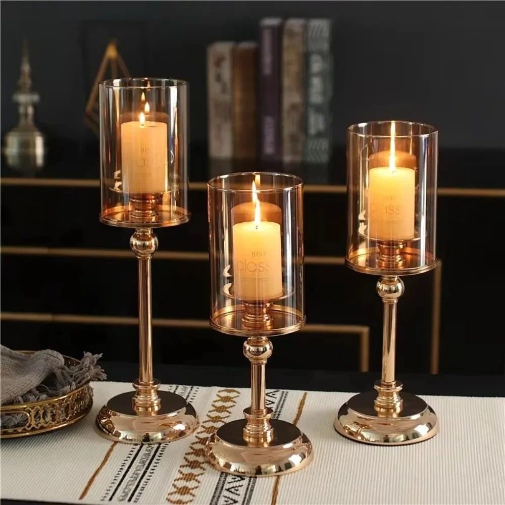 3Pcs Candle Holders Modern Met - Centerpiece Stick recension och pris