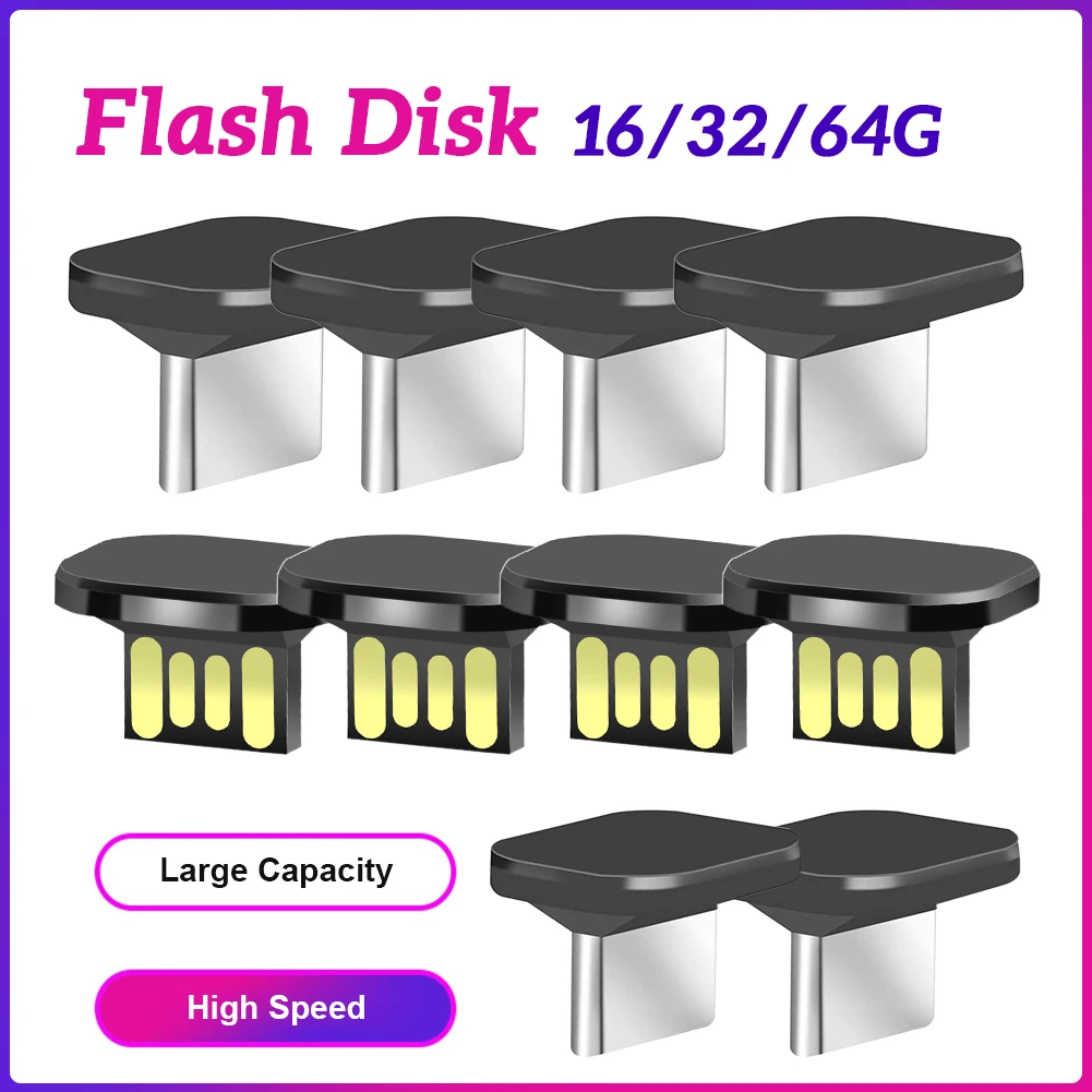 

16GB/32GB/64GB Mini Car U Disk Portable Mini USB Flash Drive Memory Stick IPX-7 Waterproof Plug and Play for Car Computer TV
