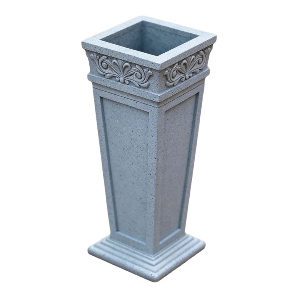 Drainage Design Flower Vase Outdoor Decoration Resin Cemetery Vase Drainage Hole Feature Multi-Purpose Decoration