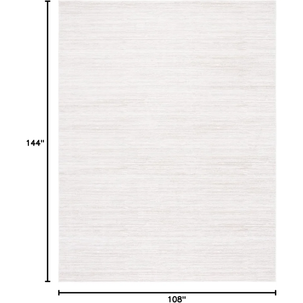 9' x 12', ivory color, modern tone chic design, does not fall off, easy to care,suitable for living room,bedroom and other areas