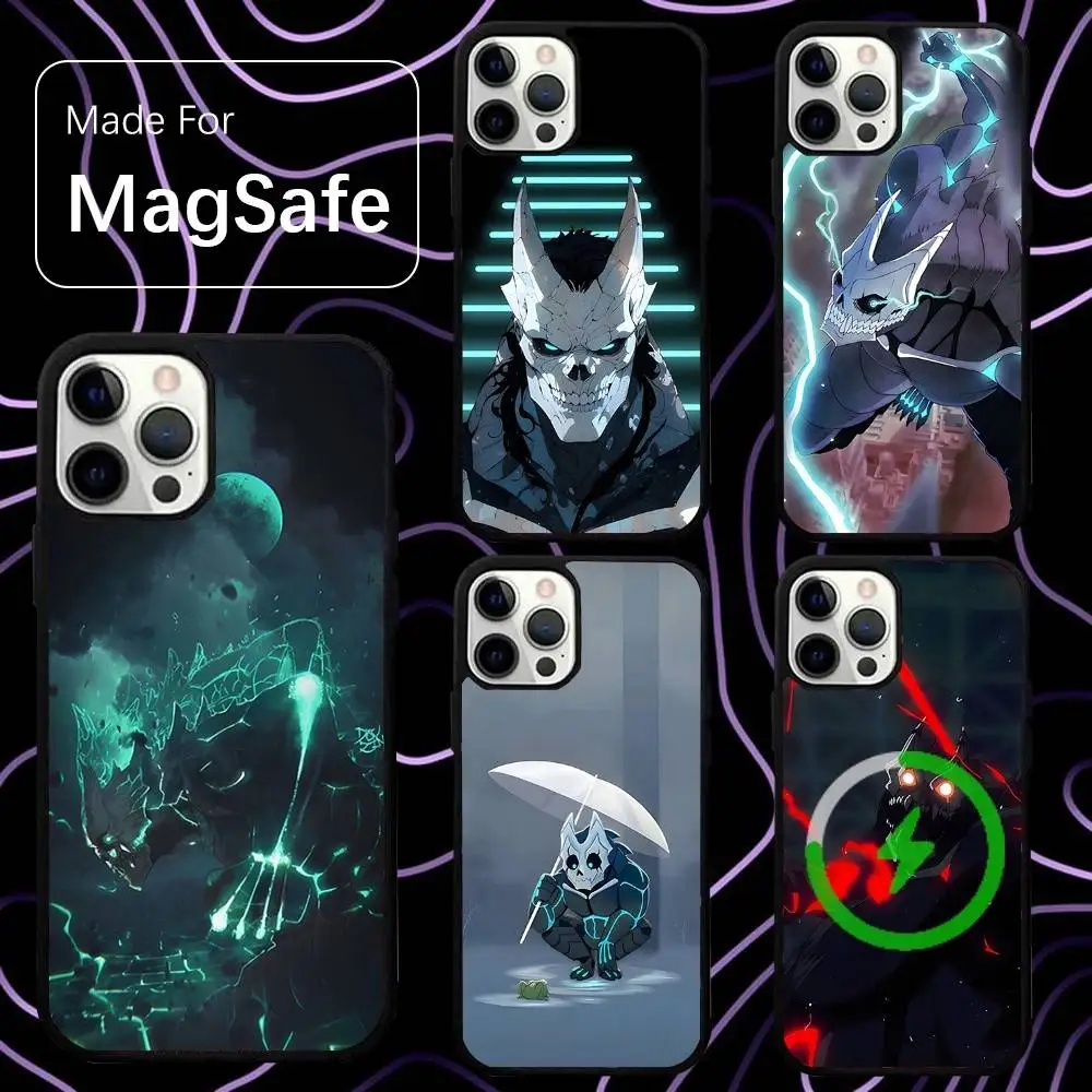 

Kaiju No 8 Anime Phone Case For iPhone 16,15,14,13,12,11,Pro,Max,Plus,Mini,SE New Magsafe Magnetic Wireless Charging