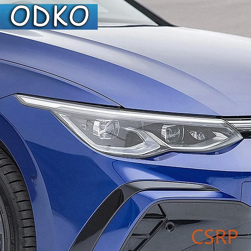 For Volkswagen VW Golf 8 MK8 R Line GTI 2020 2021 Car Headlight Tint Smoked Black Protective Film Transparent TPU Sticker
