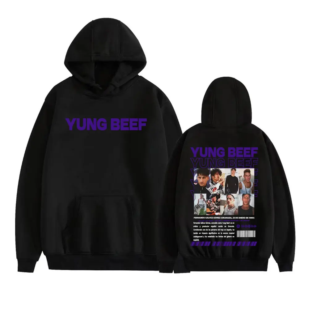 

Рэпер Yung Beef Album Tour Cover Merch Толстовки Мужская мода Готические толстовки в стиле хип-хоп Теплые пуловеры большого размера Уличная одежда