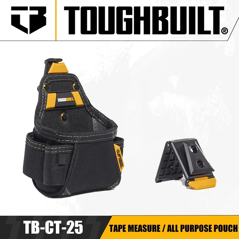 TOUGHBUILT TB-CT-25 Tape Measure / All Purpose Pouch Portable Storage Belt Pouch Tool Organizer Pouch Power Tool Accessories