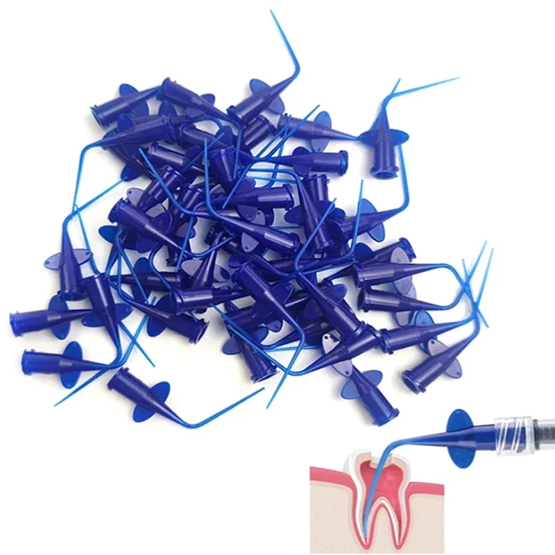 10/20/50Pcs Dental Syringe Disposable Delivery Tip Periodontal Irrigation Endodontic Needles Dental Root Canal Applicator view 3