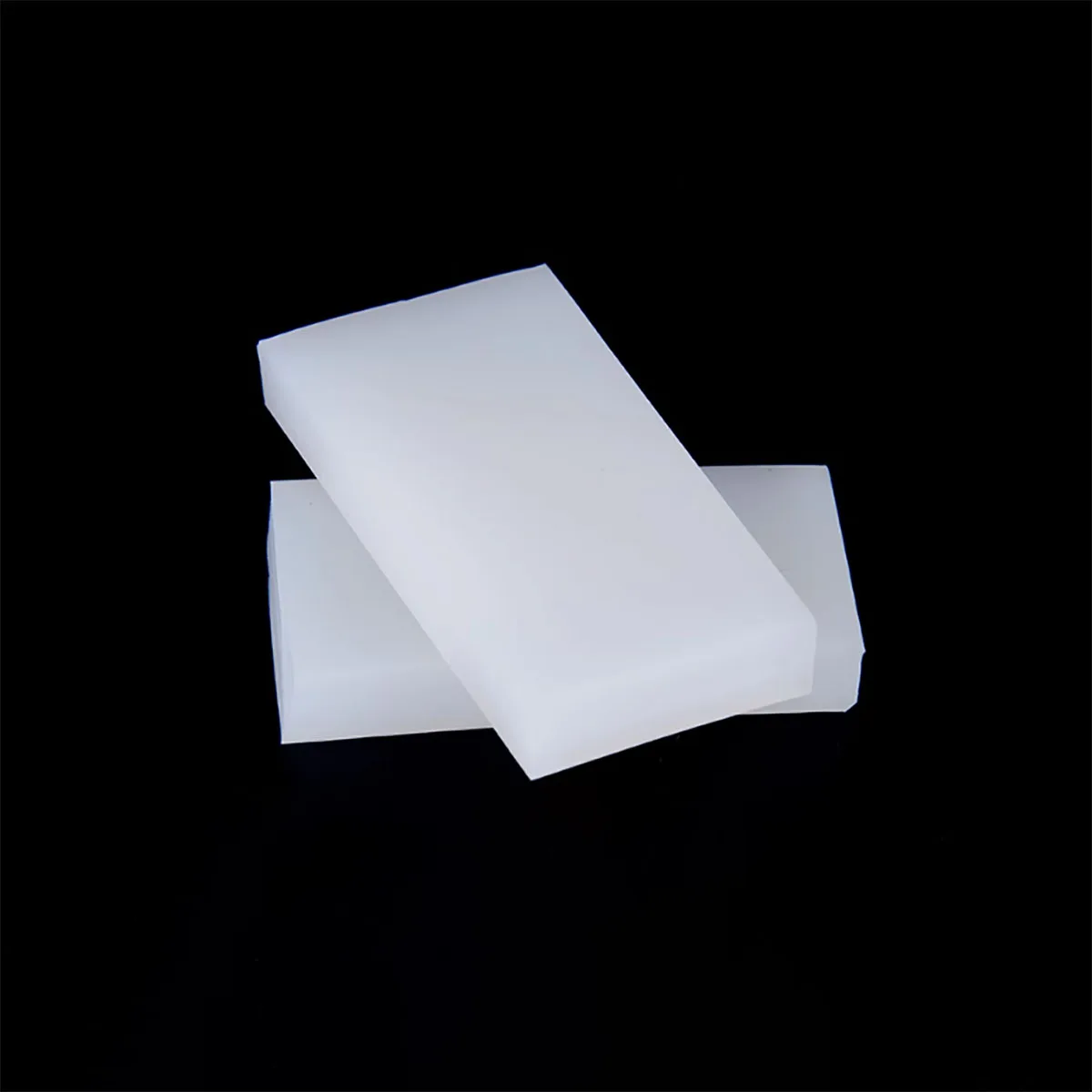 Feuille de caoutchouc de silicone blanc, plaques carrées de gel de pton, tampons antichocs, haute température, large 50-300mm, optique 1-50mm