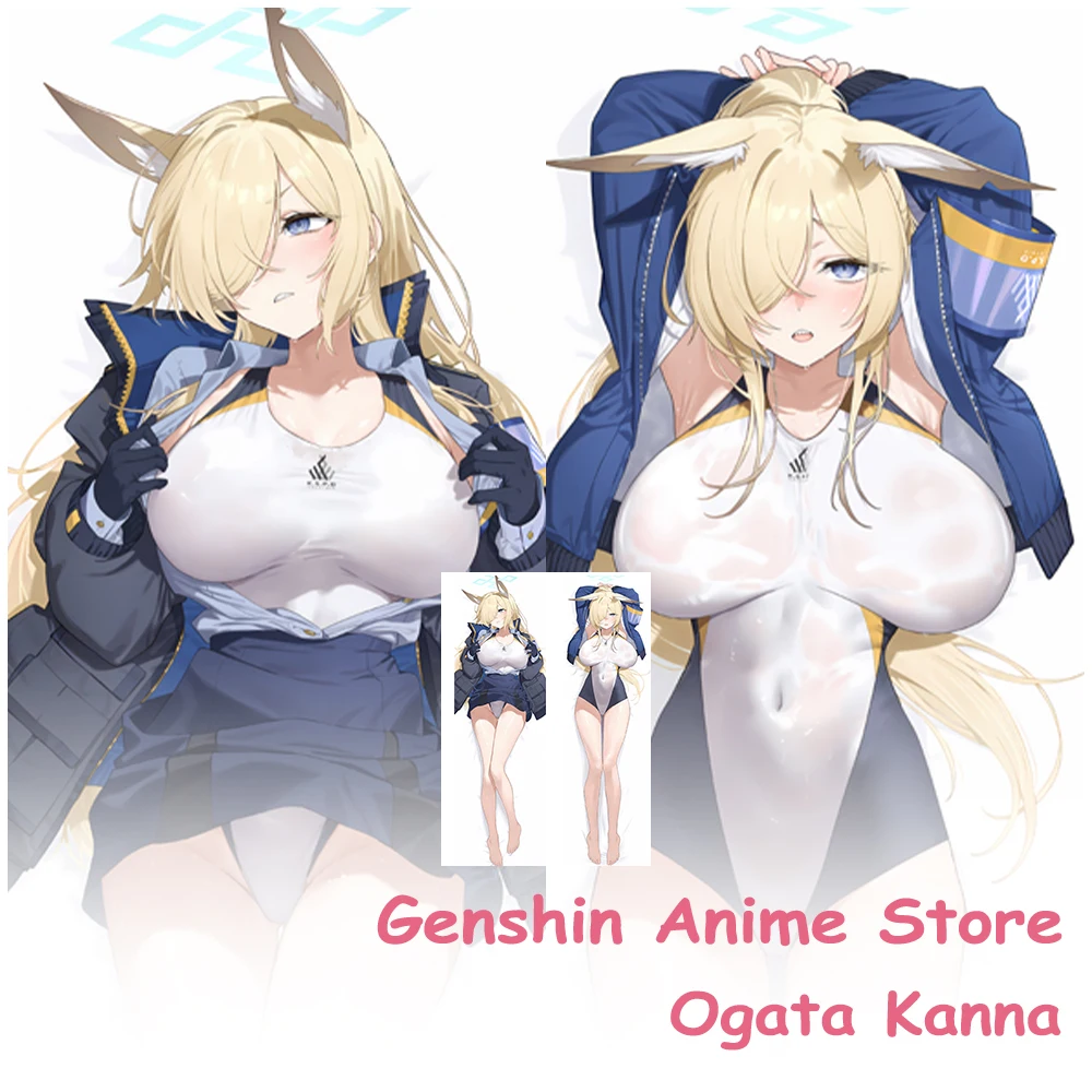

Dakimakura Game Blue Archive Огата Канна, чехол для подушки для тела, реквизит для косплея, аниме Чанли, двухсторонняя наволочка с принтом отаку