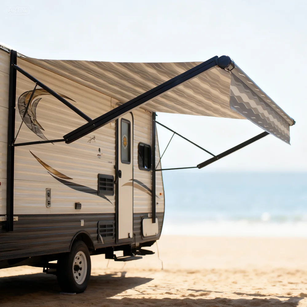 Remote Kontrol STLF Soleflex B2E High Strength B2E untuk Awning Elektrik RV Roll Out, untuk Trailer Caravan dalam Paket Standar Si