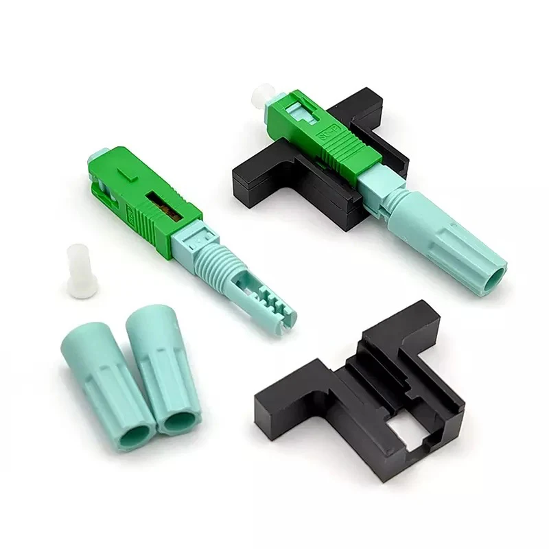 100/200PCS SC UPC APC 58MM Fixed-length Block LX58 Single-Mode Fast Connector FTTH Cold Connector Tool Fiber Quick Connector