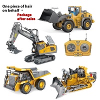 New Alloy Remote Control Engineering Vehicle 2.4g Wireless Simulation Excavator Bulldozer Dump Truck Shovel Excavator Toy