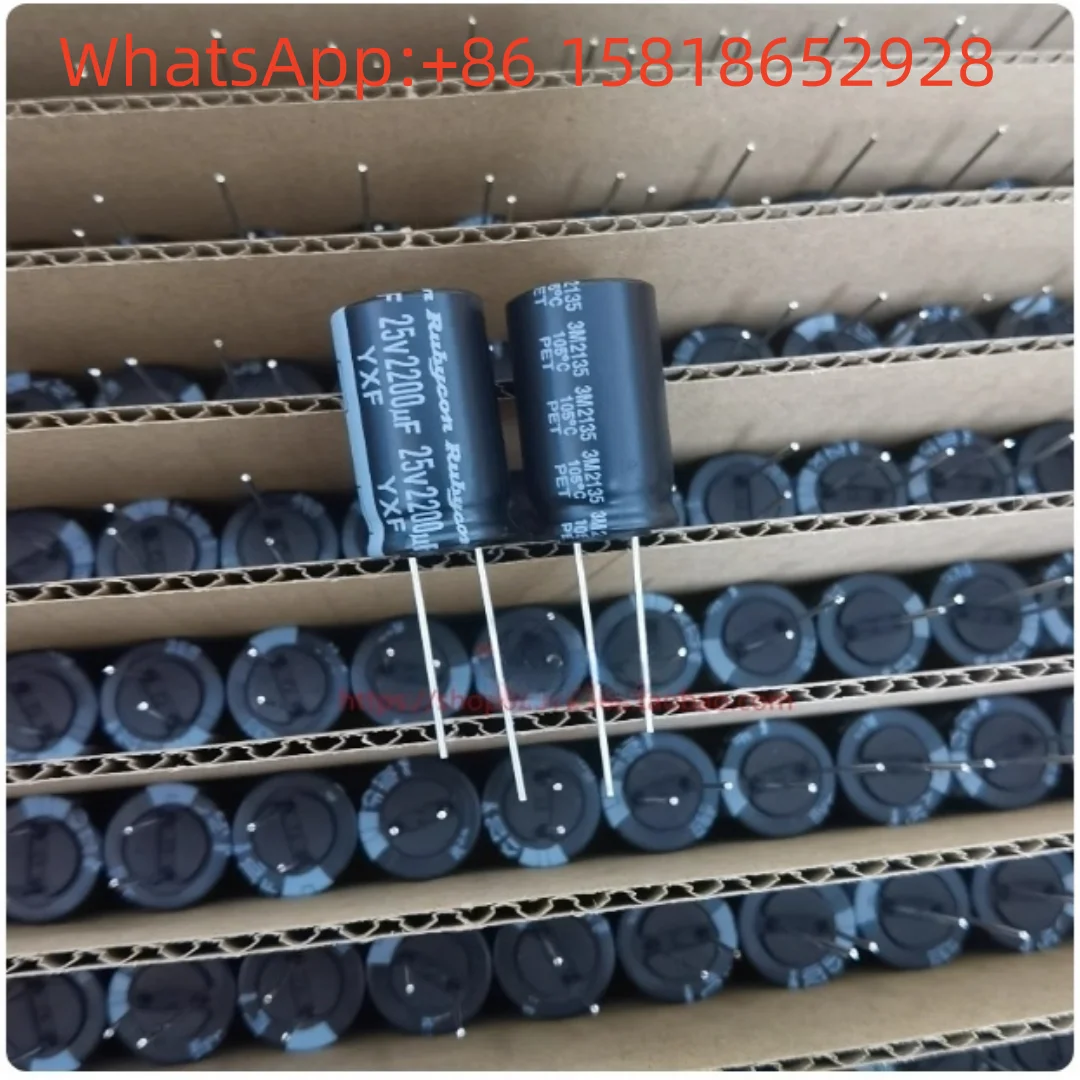 10 قطعة 25V2200UF 16X25 روبي YXF سلسلة عالية التردد منخفضة ESR 2200UF25V المكثفات الإلكتروليتية