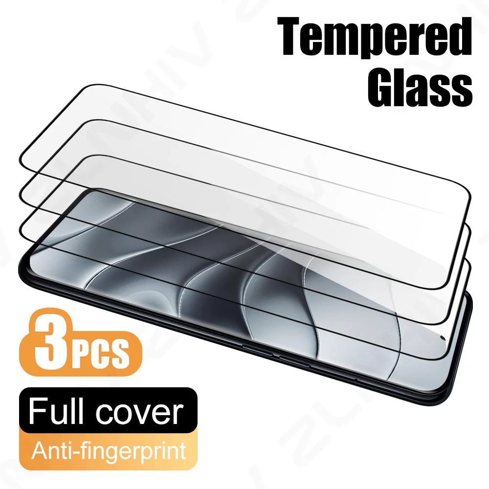 

3Pcs Tempered Glass Smartphone Screen Protector For Redmi Note 14 4G 13R Pro Protective Film 12 Turbo 12T Pro 14R 13 12C 12 5G