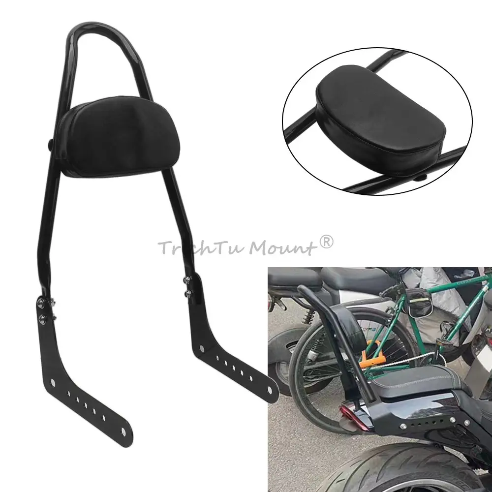 

Для Harley Softail Low Rider Deluxe Heritage Slim Standard Street Bob Съемная задняя подушка для мотоцикла, подушка для спинки Sissy Bar