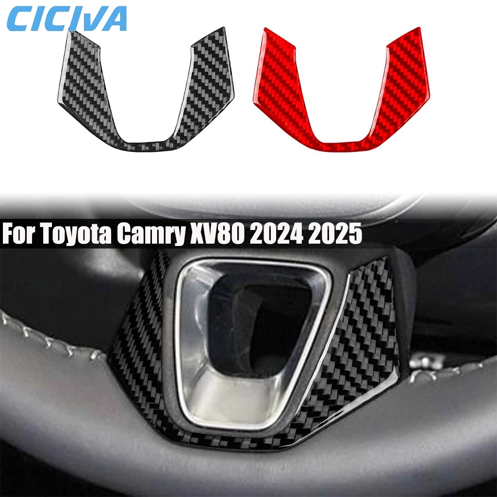 

Carbon Fiber Car Accessories Driver Wheel Chin Decorative Interior Cover Trim Modified Sticker For Toyota Camry XV80 2024 2025