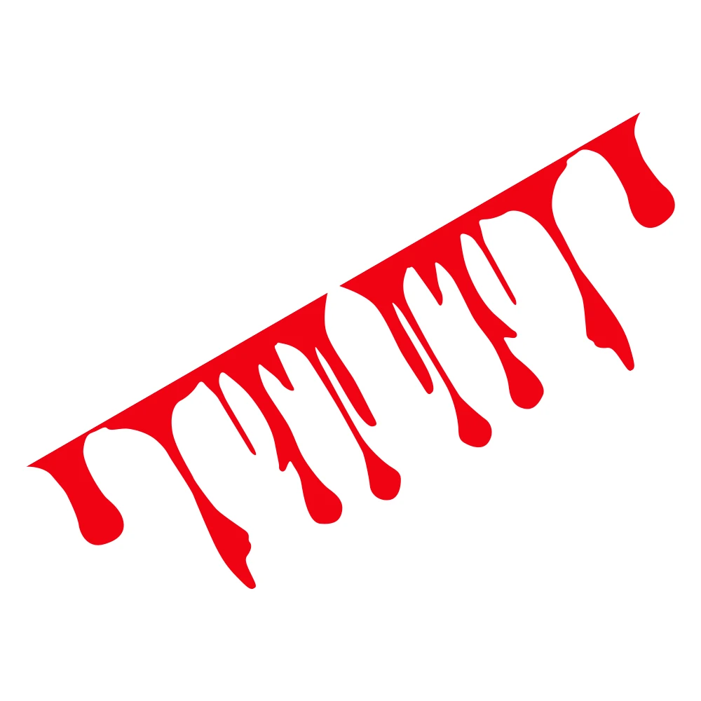 Red Car Stickers with a Dripping Blood Effect Car Vinyl Stickers Funny Decal Blood Flows PVC Film Auto Exterior Accessories