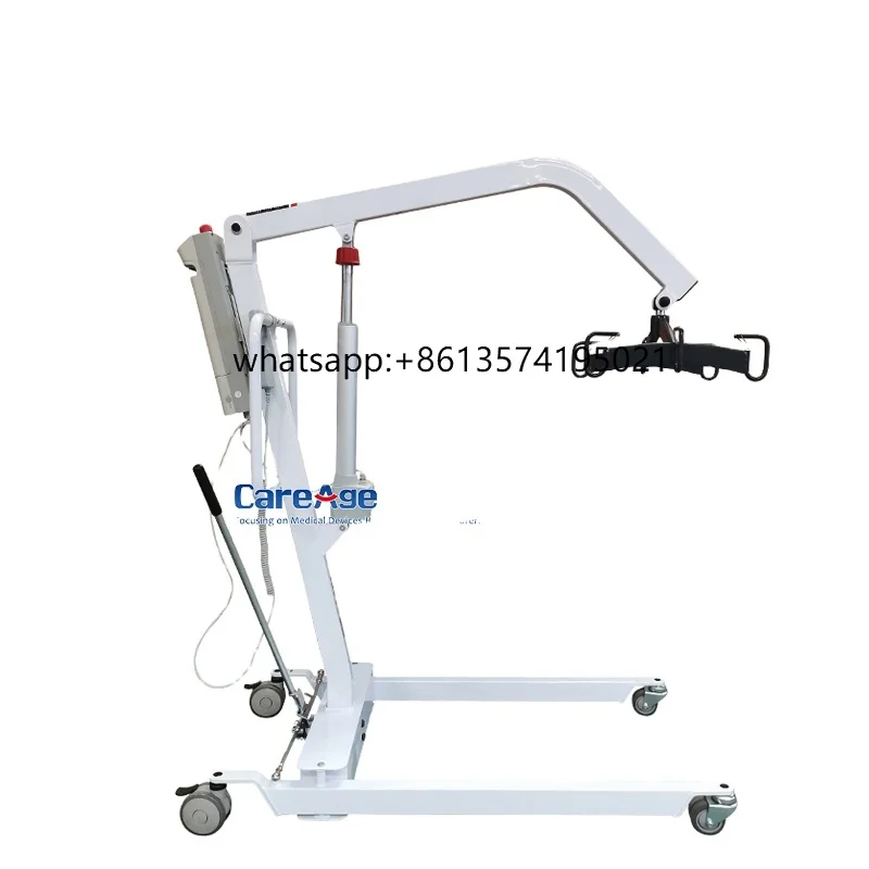 

Nursing Home Use Medical Equipment Weight Capacity 600lbs Disabilities Hoyer Lift Transferring Patient to