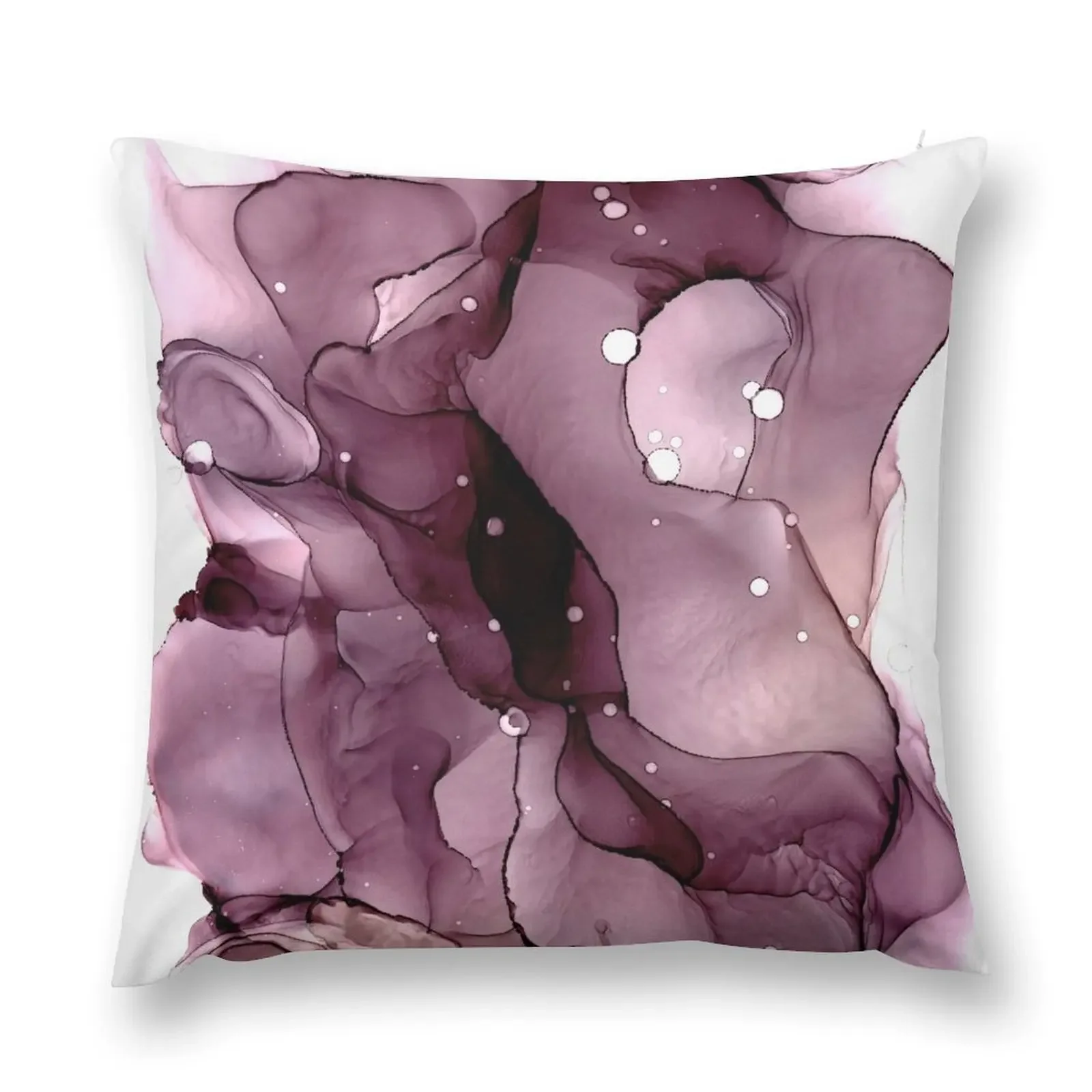 Aubergine Ink 3 Throw Pillow ornamental pillows for living room Decorative pillowcase pillow