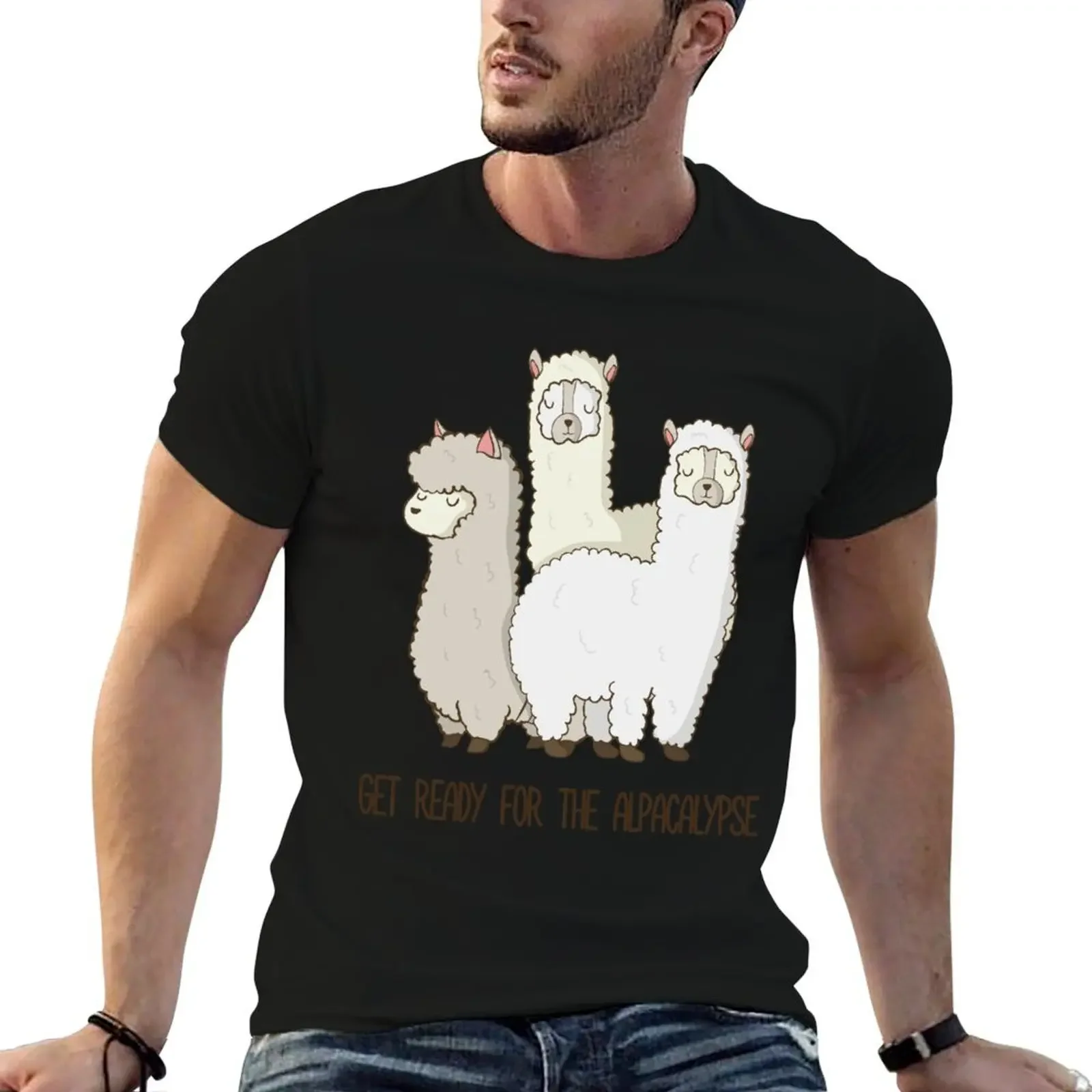 Get Ready For The Alpacalypse - Funny Alpaca Gift T-Shirt boys animal print graphic tee shirt graphics shirts graphic tee men