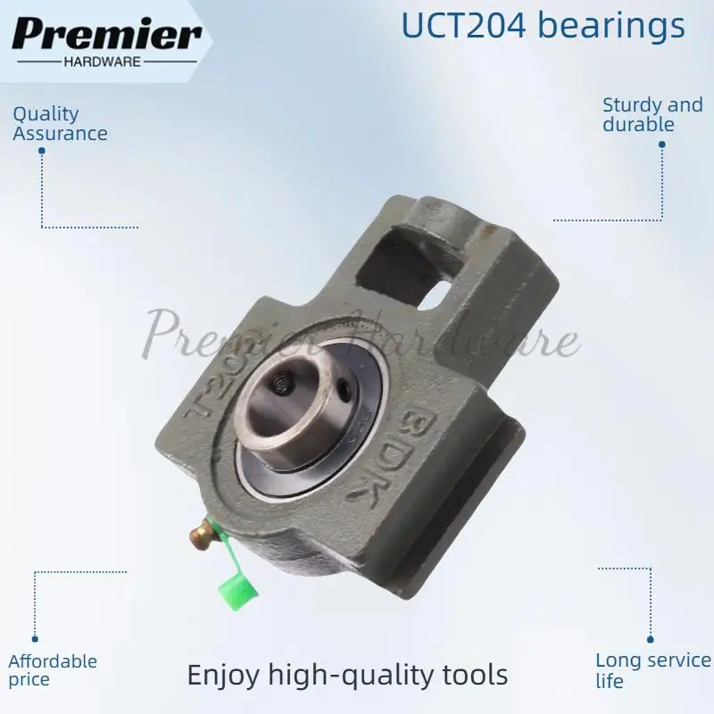Instalação de rolamento esférico externo UCT204 e rolamento plug-in com assento de rolamento de alta qualidade